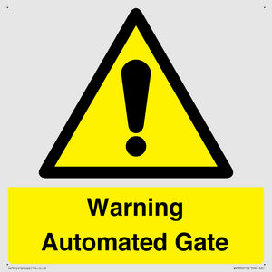 Warning Automated Gate